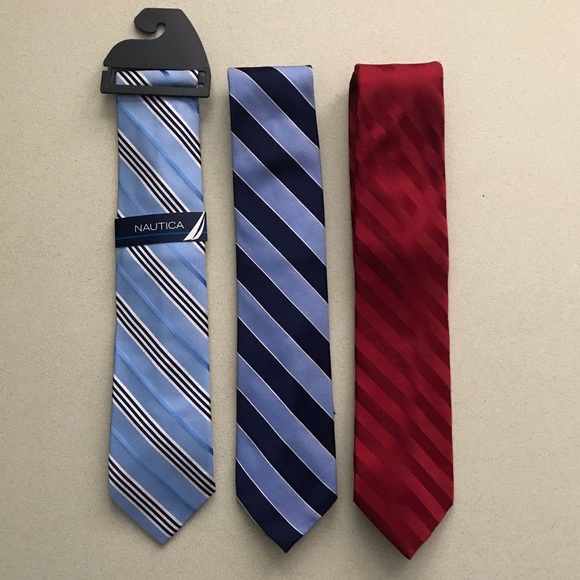 ✨HP✨Nautica Stripe Silk Ties Bundle - Picture 2 of 7